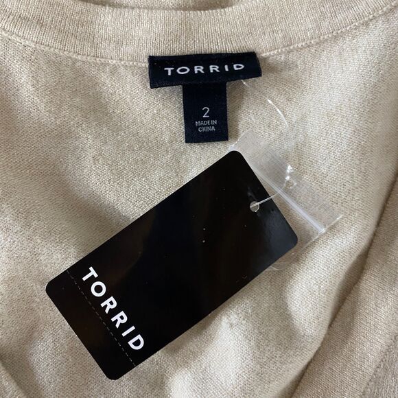 New Torrid Everyday Soft Cardigan V-Neck Sweater Women's Plus Size 2X - Picture 4 of 9